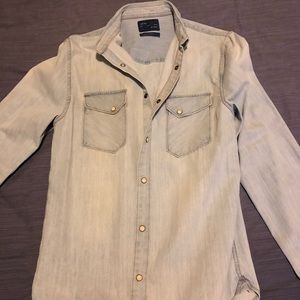 Jean dress shirt